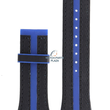 Festina BC04533 Watch band F16184 rubber & leather blue 18 mm - Nine Collection - Watch Plaza