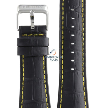 Festina BC05461 Watch band F16235/7 black leather 28 mm - Multifunction - Watch Plaza