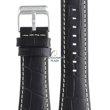 Festina BC05464 Watch band F16235 black leather 28 mm - Multifunction - Watch Plaza