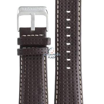 Festina BC06541 Watch band F16363 dark brown leather 26 mm - Chronograph - Watch Plaza