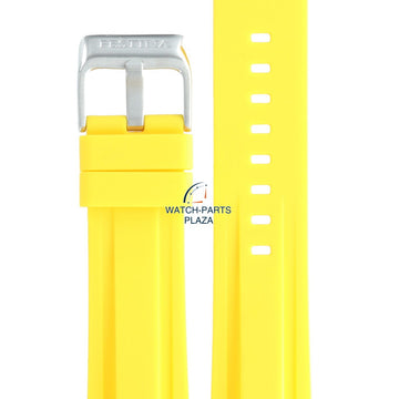 Festina BC07433 Watch band F16574, F16574/1 rubber / silicone yellow 24 mm - Giro d'Italia / Chrono Bike - Watch Plaza