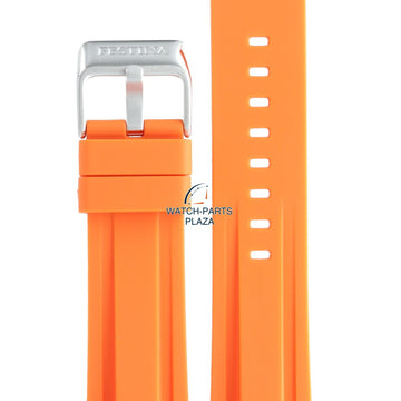 Festina BC07434 Watch band F16574 orange rubber / silicone 24 mm - Chronograph - Watch Plaza