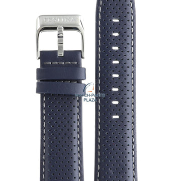 Festina BC07746 Watch band F16585 dark blue leather 23 mm - Sport - Watch Plaza