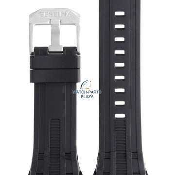 Festina BC07860 Watch band F16600, F16601 black rubber / silicone 23 mm - Chrono Bike - Watch Plaza