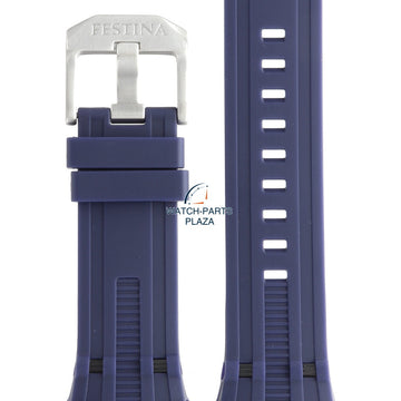 Festina BC07861 Watch band F16601/1 blue rubber / silicone 23 mm - Chrono Bike - Watch Plaza