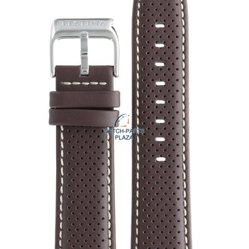 Festina BC07956 Watch band F16585 dark brown leather 23 mm - Sport - Watch Plaza