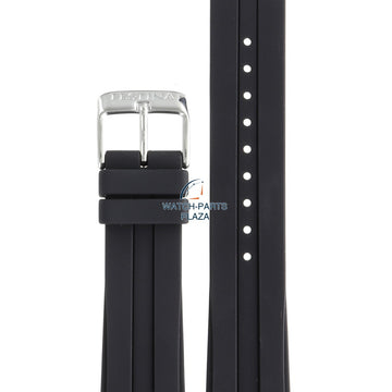 Festina BC08215 Watch band F16635, F16636 black rubber / silicone 21 mm - Set - Watch Plaza