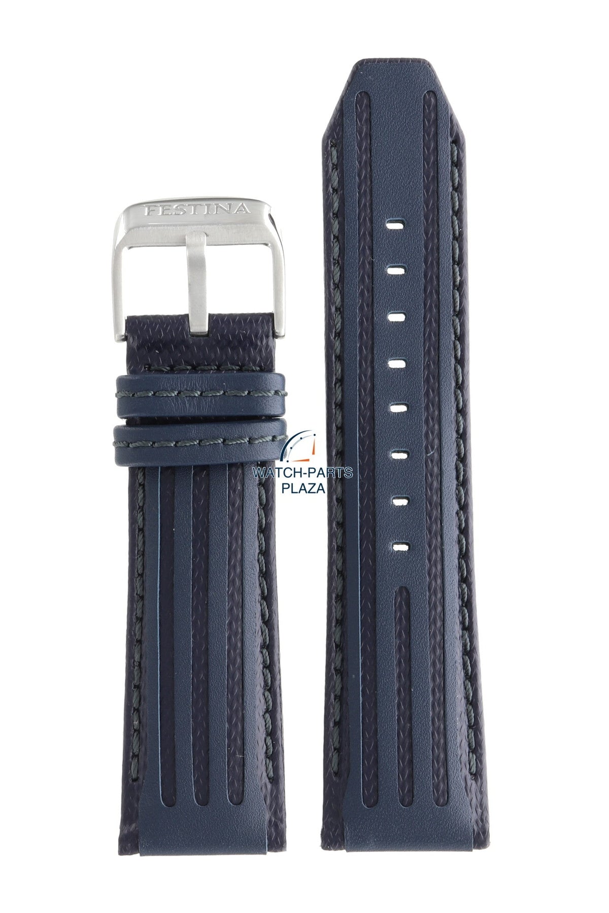 Festina BC09439 Watch band F16489/B blue leather 25 mm - Chronograph
