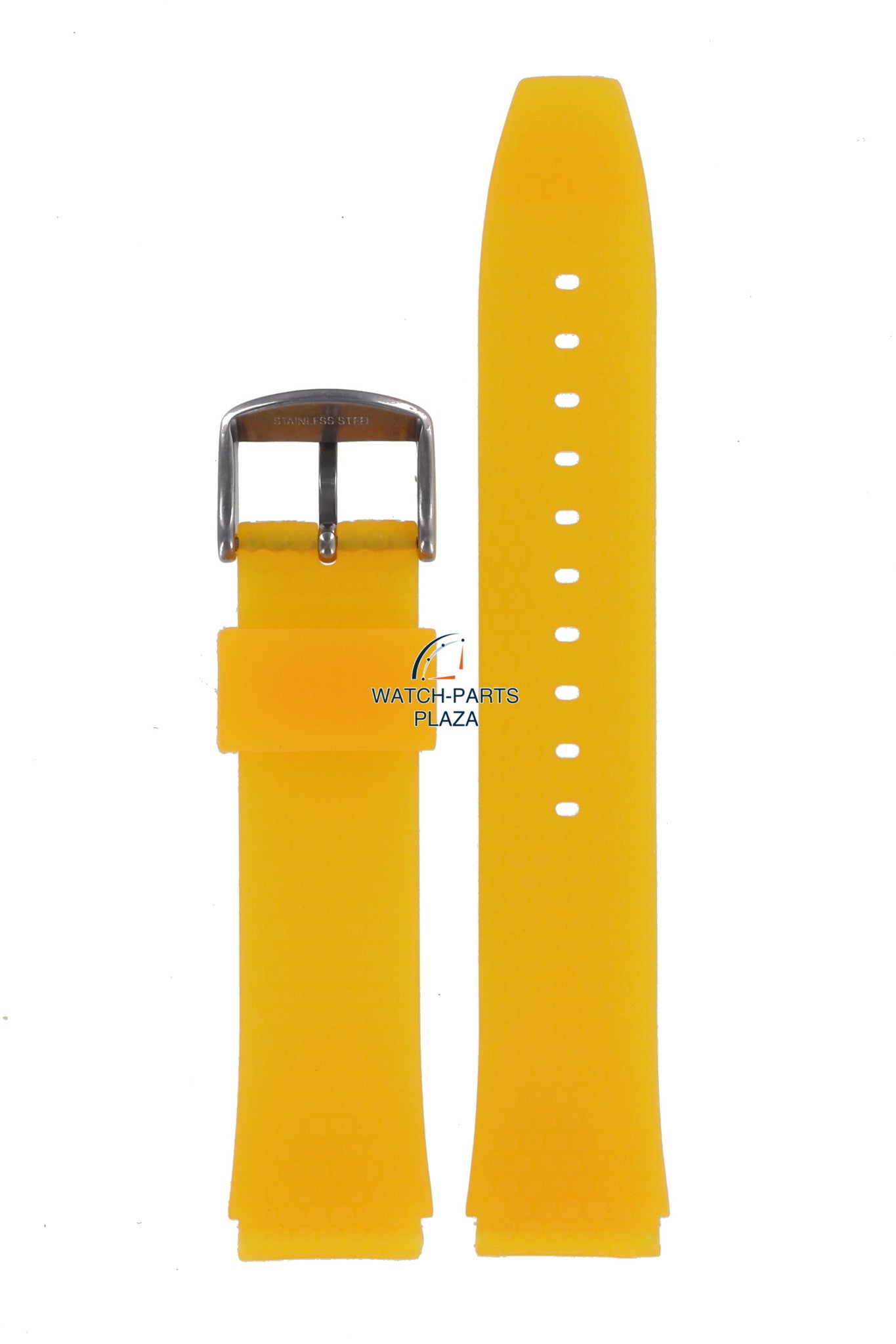Fossil JR7868 Watch Band JR - 7868 Orange Silicone 18 mm Big Tic - Watch Plaza