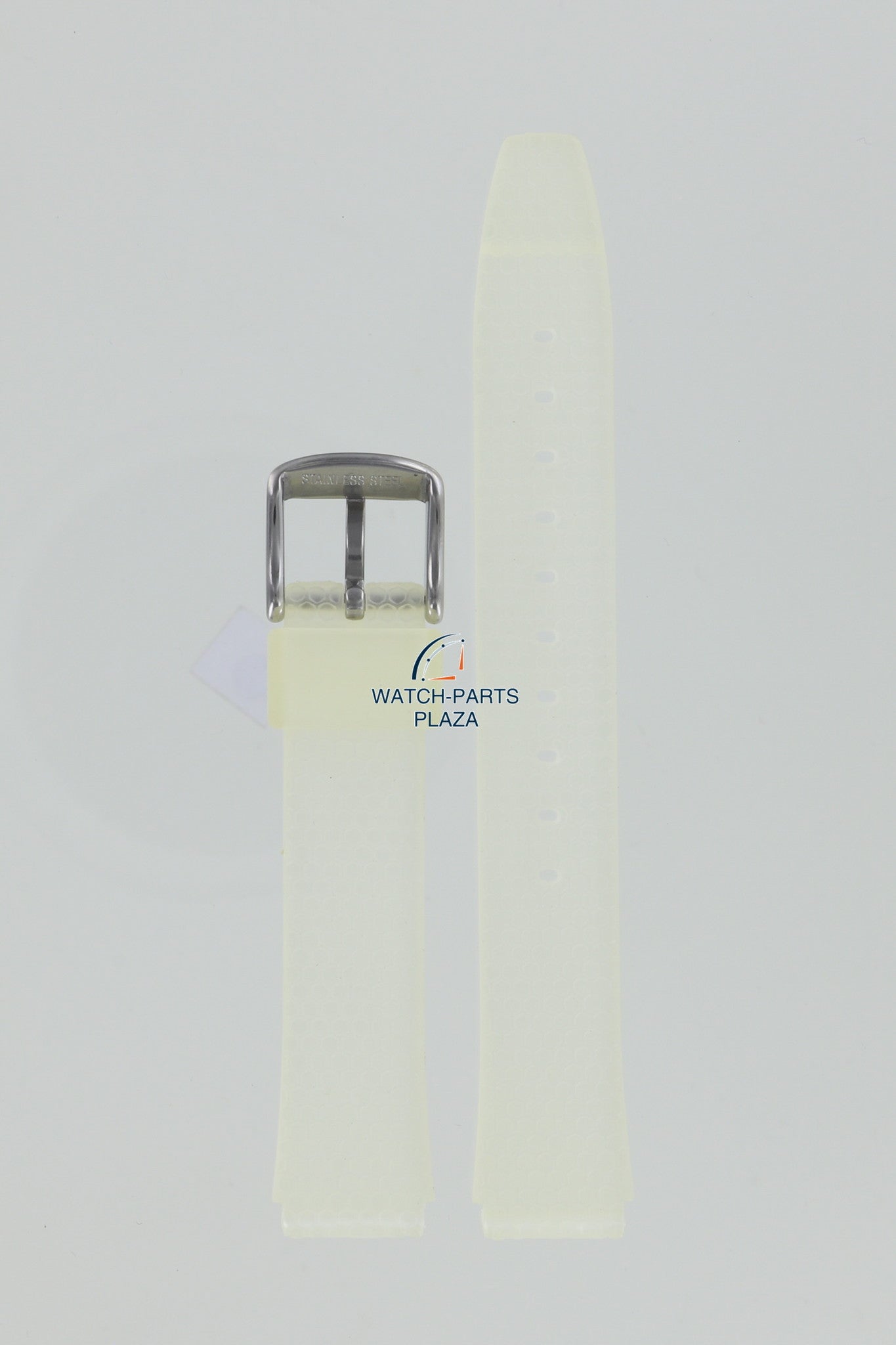 Fossil JR7875 Watch Band JR - 7875 White Silicone 14 mm Big Tic - Watch Plaza