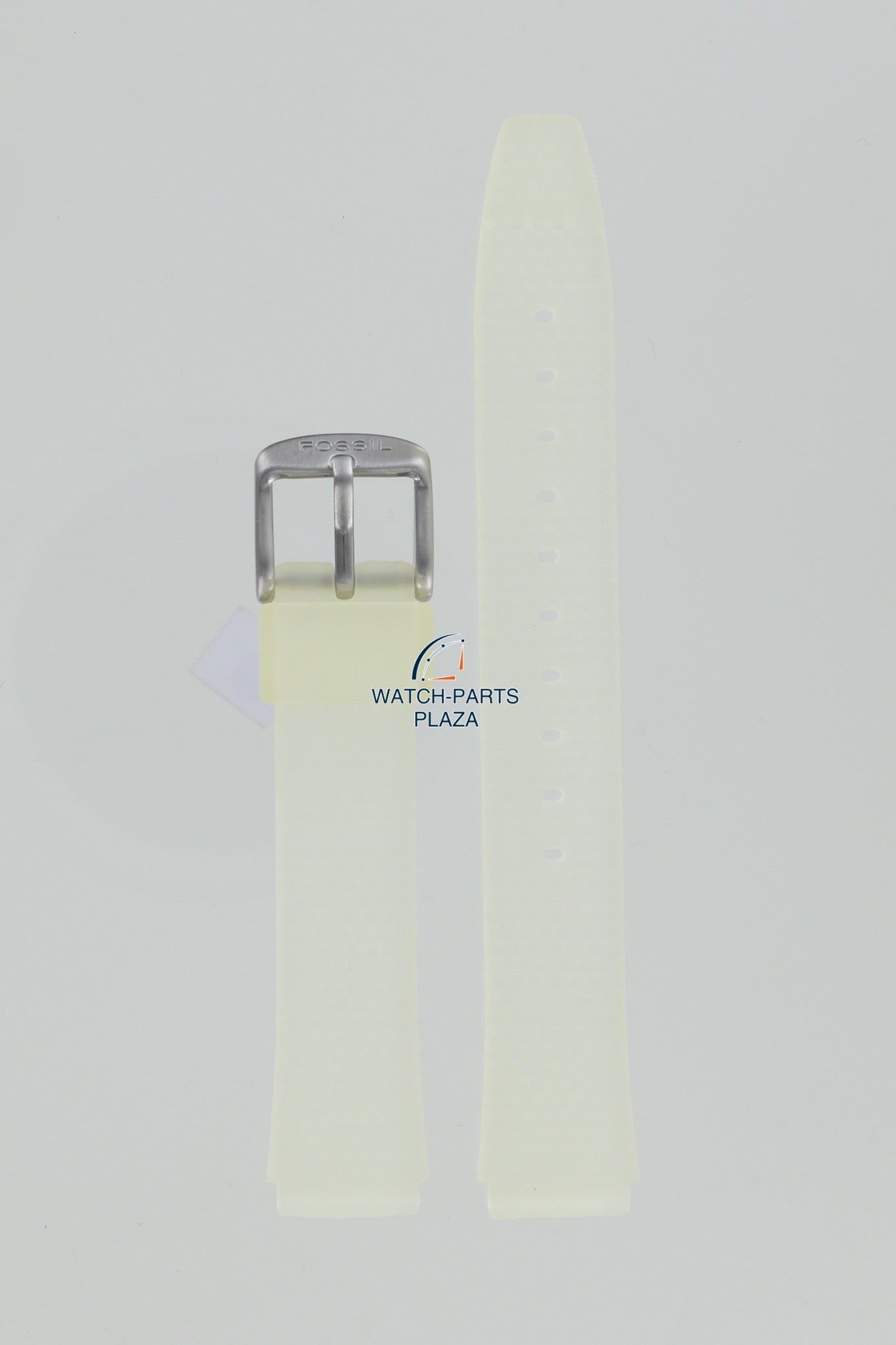 Fossil JR7875 Watch Band JR - 7875 White Silicone 14 mm Big Tic - Watch Plaza