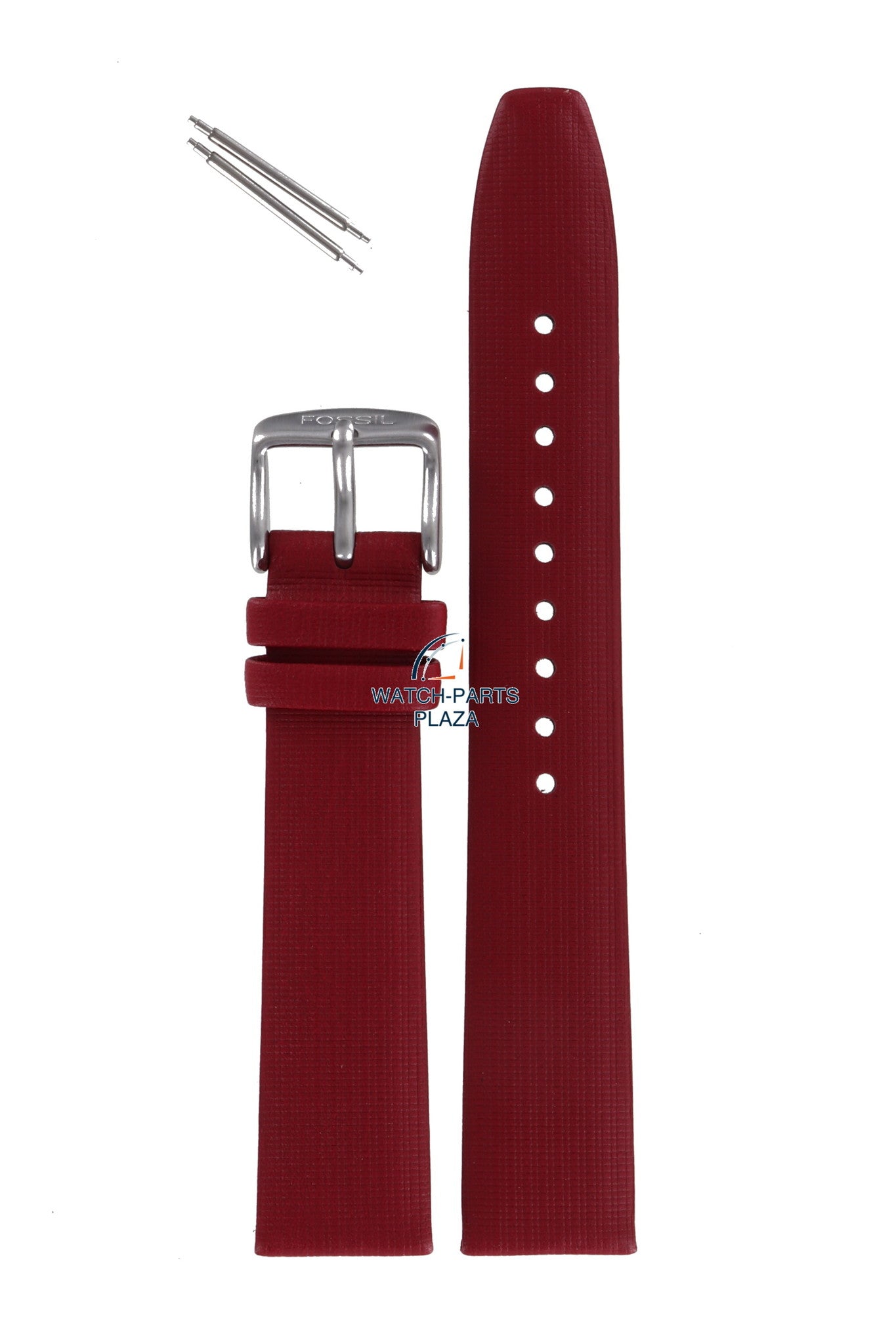 Fossil JR7996 Watch Band JR - 7996 Red Leather 18 mm Big Tic - Watch Plaza