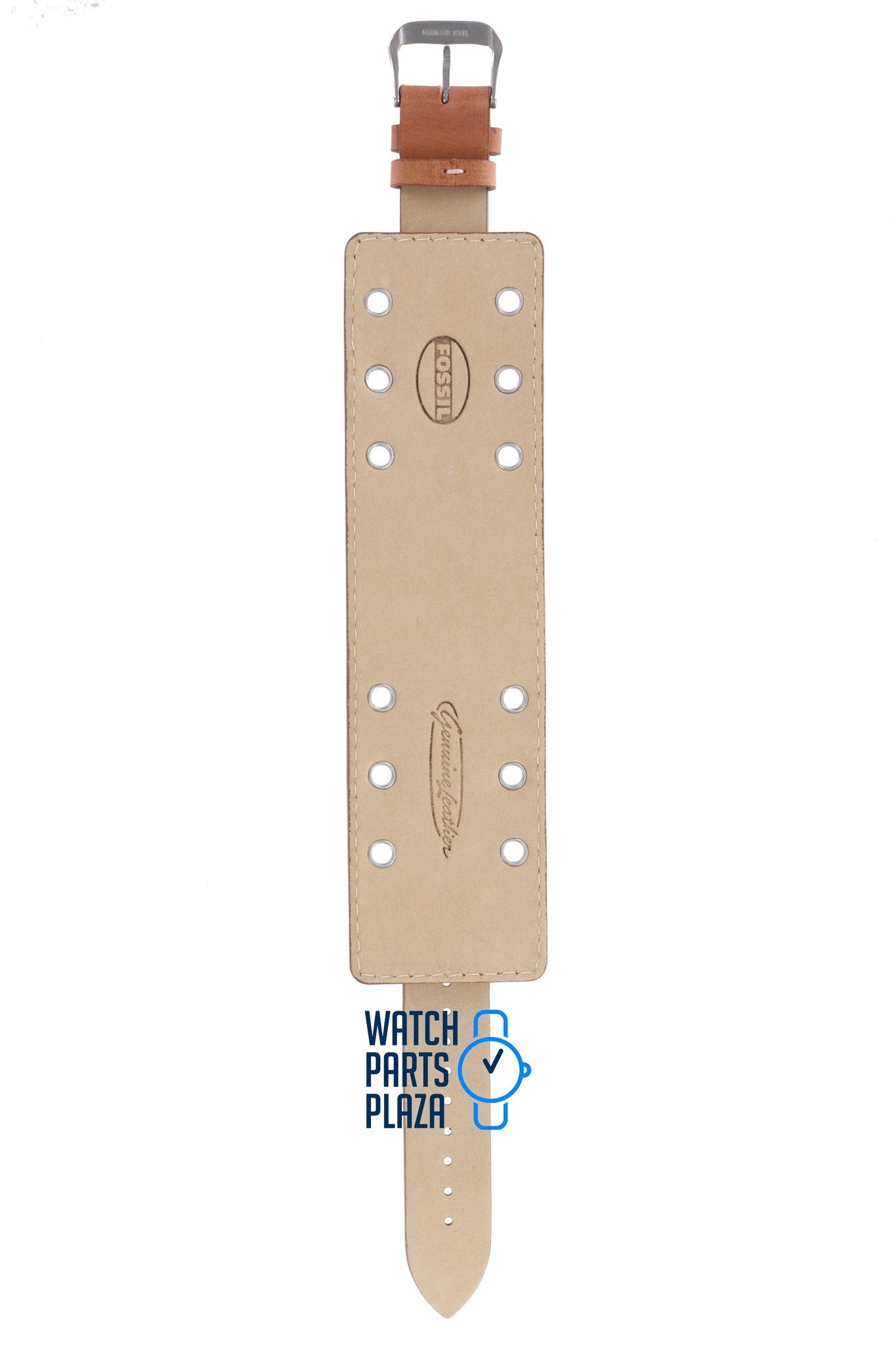 Fossil JR8149 Watch Band JR - 8149 Brown Leather 18 mm - Watch Plaza