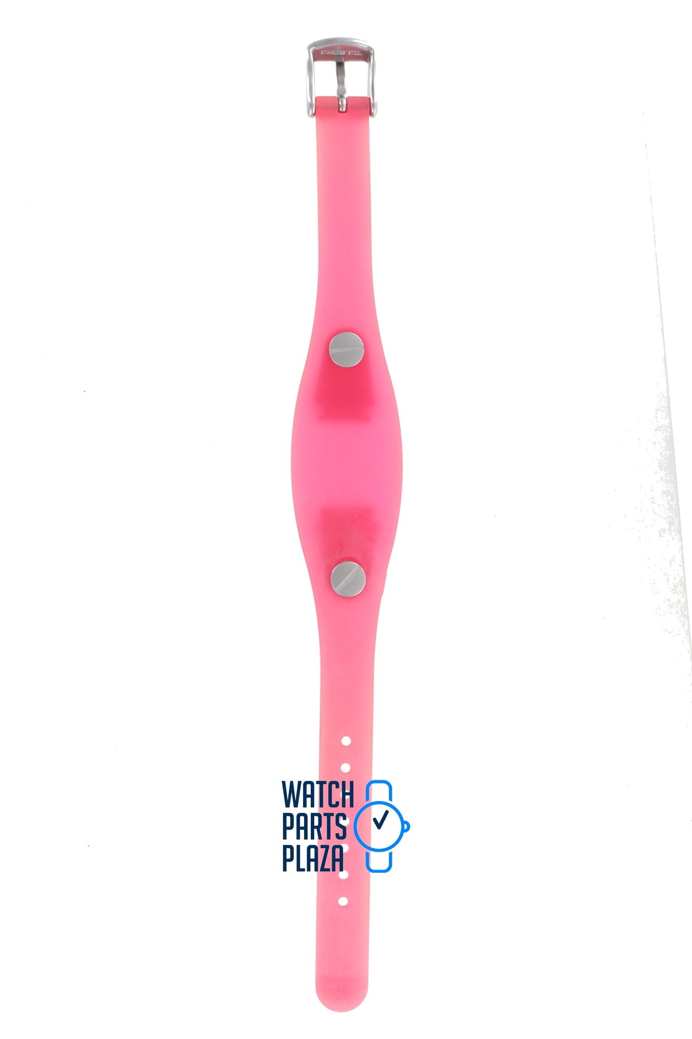 Fossil JR8342 Watch Band JR - 8342 Pink Silicone 12 mm - Watch Plaza