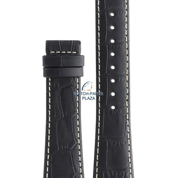 Jaguar BC05335 Watch band J615, J616, J617 black leather 22 mm - Chrono Sport - Watch Plaza