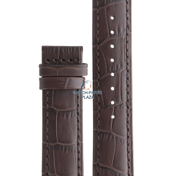 Jaguar BC07945 Watch band J661, J663, J866 brown leather 21 mm - Acamar - Watch Plaza