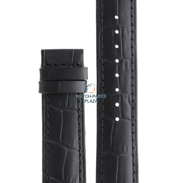 Jaguar BC07946 Watch band J661, J663, J866 black leather 21 mm - Acamar - Watch Plaza