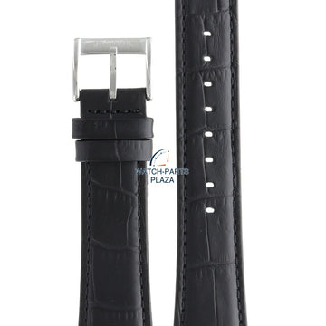 Jaguar BC08345 Watch band J664 black leather 22 mm - Acamar - Watch Plaza