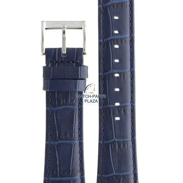 Jaguar BC08346 Watch band J664 blue leather 22 mm - Acamar - Watch Plaza