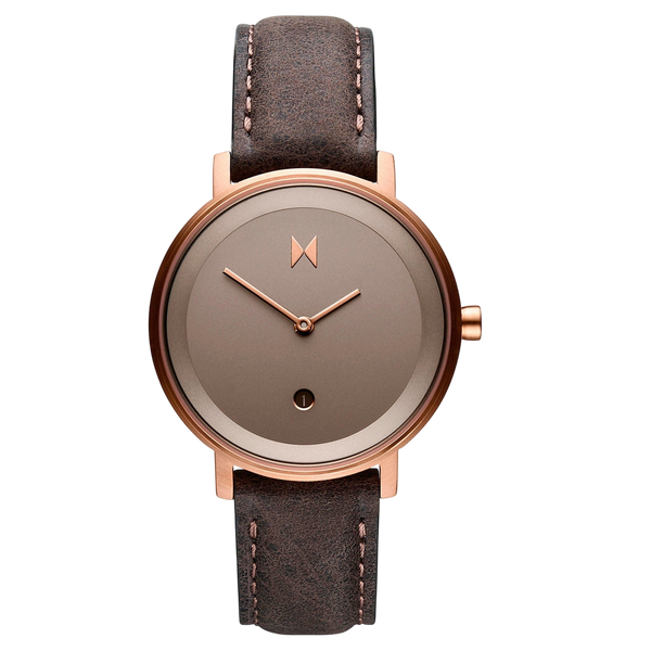 MVMT D - MF02 - RGPU Signature Ladies Watch - Rose & Brown - Watch Plaza