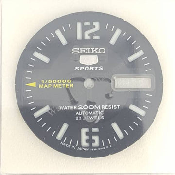 ORIGINAL SEIKO 5 SPORTS MAP METER BLACK DIAL SKZ231 SKZ319 SEIKO 7S36 02K0 - Watch Plaza
