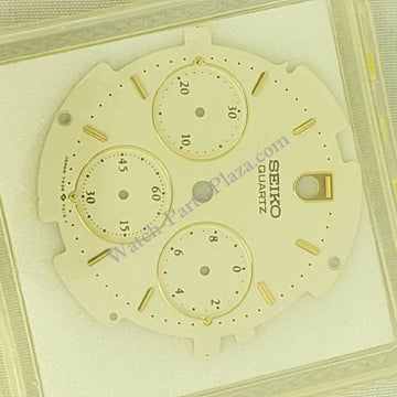 ORIGINAL SEIKO 7A34 WHITE DIAL for 7A34 - 7010 Seiko Quartz Chronograph S23204J1 - Watch Plaza