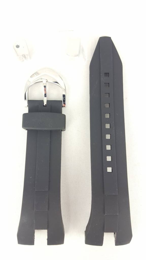 Original Seiko Arctura Black Rubber Strap SRN013J1 Watchband 5M54 0AB0 SRN011P1 - Watch Plaza