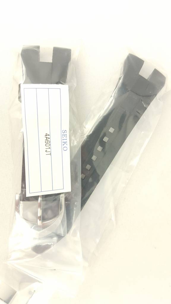 Original Seiko Arctura Black Rubber Strap SRN013J1 Watchband 5M54 0AB0 SRN011P1 - Watch Plaza