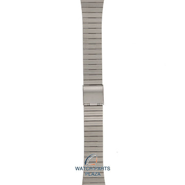 Pulsar V532 5B00 & 5B20 Watch Band 021AKJ - S Grey Stainless Steel 18 mm Sport - Watch Plaza