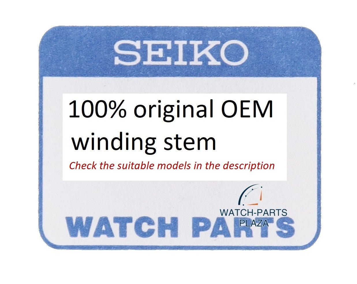 Seiko 0351653 winding stem Kinetic 5M22, 5M42, 5M62, 5M82, 5M83, 5M84, 5M85 calibres - Watch Plaza