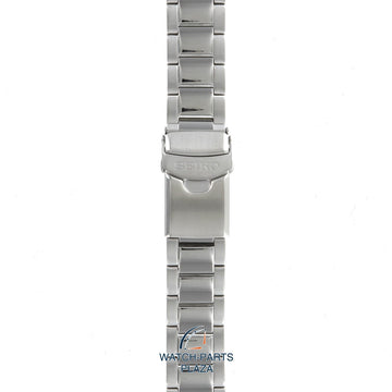 Seiko 3398JB Watch band SNZF03, SNZF05 - 7S36 02V0 grey stainless steel 22 mm - 5 Sports - Watch Plaza