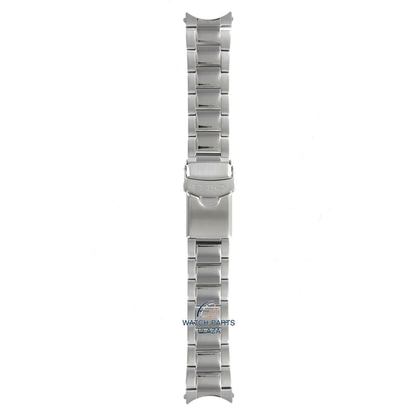 Seiko 3398JB Watch band SNZF03, SNZF05 - 7S36 02V0 grey stainless steel 22 mm - 5 Sports - Watch Plaza