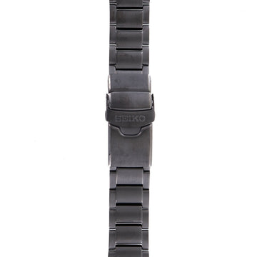 Seiko 35J5 - GC - 5M62 - 0BL0 & 5M82 - 0AF0 Watch Band 35J5NG Black Stainless Steel 20 mm Kinetic - Watch Plaza