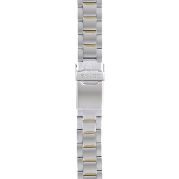 Seiko 48P3 - G.E - 7T32 - 6M10 Watch Band 48P3LG Two - Tone / Dual - Tone Stainless Steel 20 mm - Watch Plaza