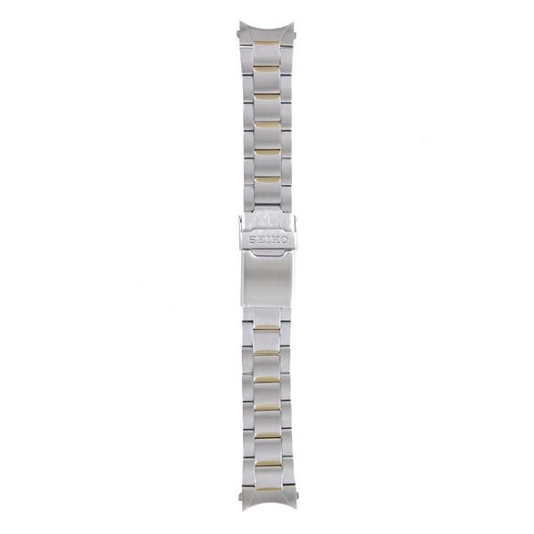 Seiko 48P3 - G.E - 7T32 - 6M10 Watch Band 48P3LG Two - Tone / Dual - Tone Stainless Steel 20 mm - Watch Plaza