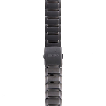 Seiko 4A101.B.C - SNAB97 Watch Band 4A101MM Black Stainless Steel 26 mm Tachymeter - Watch Plaza