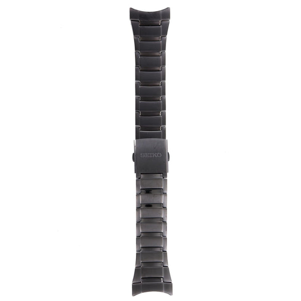Seiko 4A101.B.C - SNAB97 Watch Band 4A101MM Black Stainless Steel 26 mm Tachymeter - Watch Plaza
