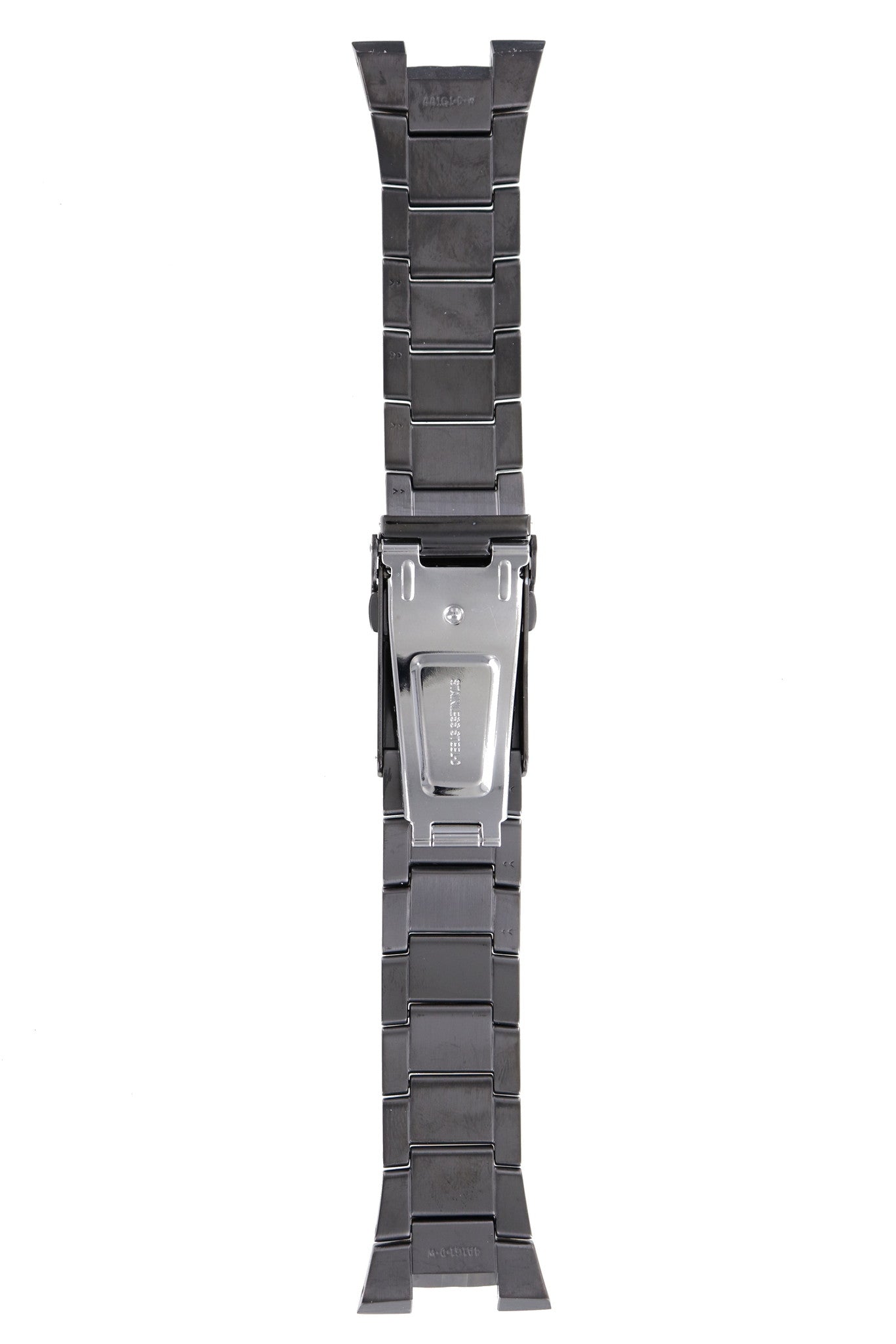 Seiko 4A1G1.D.W - SKA447 / SNAD37 Watch Band 4A1G1MM Black Stainless Steel 28 mm Kinetic - Watch Plaza