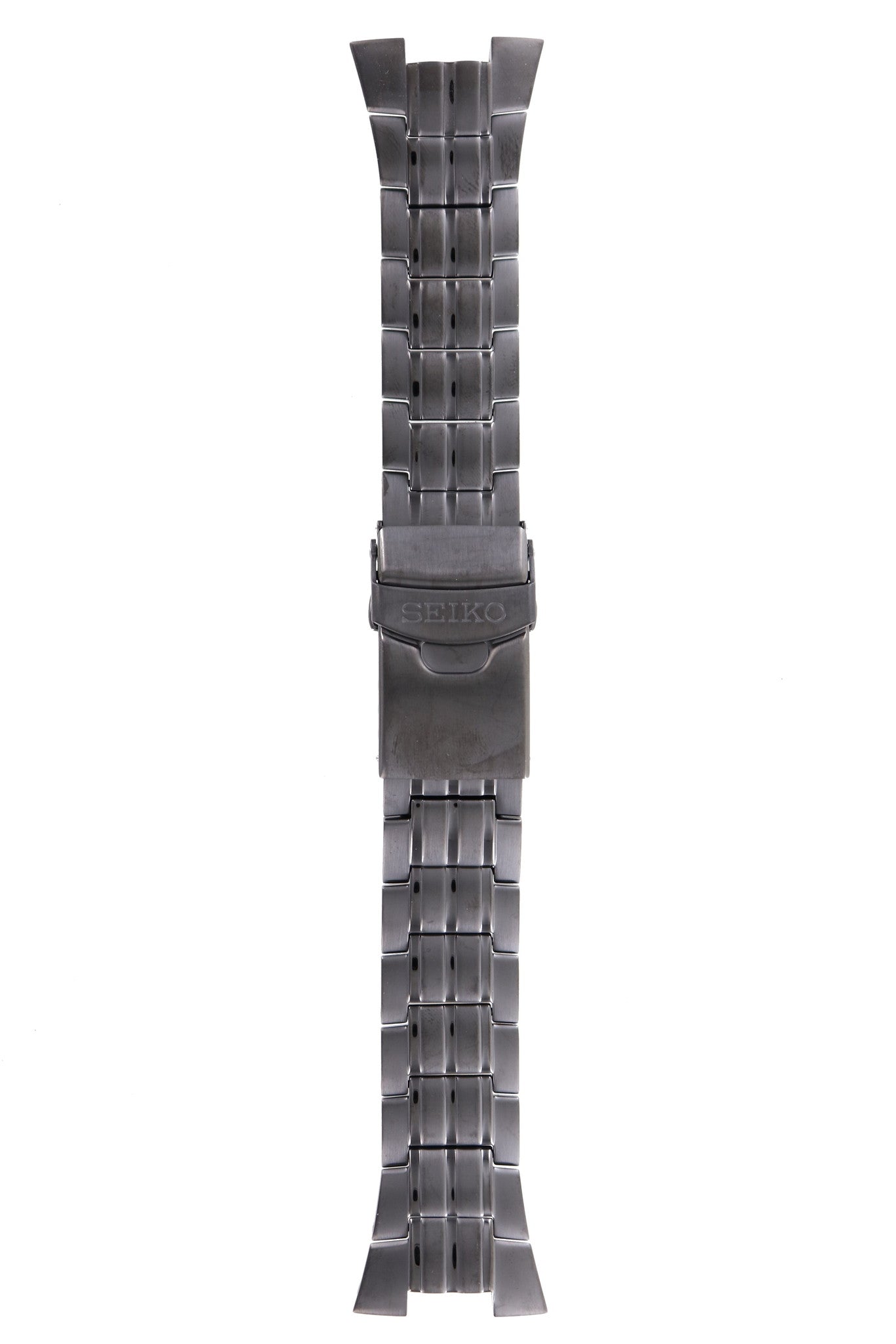 Seiko 4A1G1.D.W - SKA447 / SNAD37 Watch Band 4A1G1MM Black Stainless Steel 28 mm Kinetic - Watch Plaza