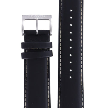 Seiko 4A4B1 H 22 - SNN227 / SNN231 Watch Band 4A4B1JL Black Leather 22 mm - Watch Plaza