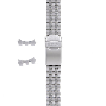 Seiko 4A5T1 .C.E - 7T92 - 0LH0 Watch Band 4A5T1JM Grey Stainless Steel 20 mm - Watch Plaza