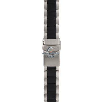 Seiko 5 Gun Metal SKZ265K1 steel bracelet 22mm 7S36 - 03G0 watch band 300T1 ZC Atlas Compass - Watch Plaza