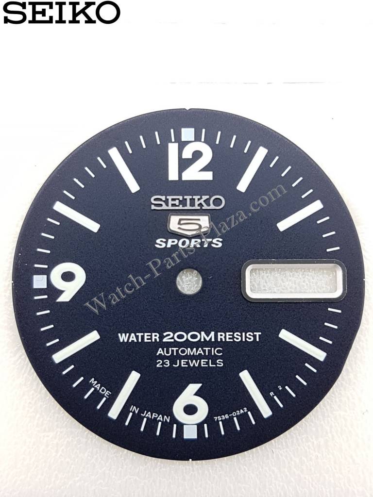 SEIKO 5 SPORTS COMPASS SKZ209 DIAL BLUE MAP METER 7S36 - 01E0 ATLAS SKZ209K1 - Watch Plaza