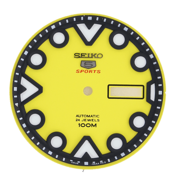 Seiko 5 Sports SRPA11K1 Watch Parts 4R36 - 04Z0 Dial, Bezel, Hands & Chapter Ring - Watch Plaza