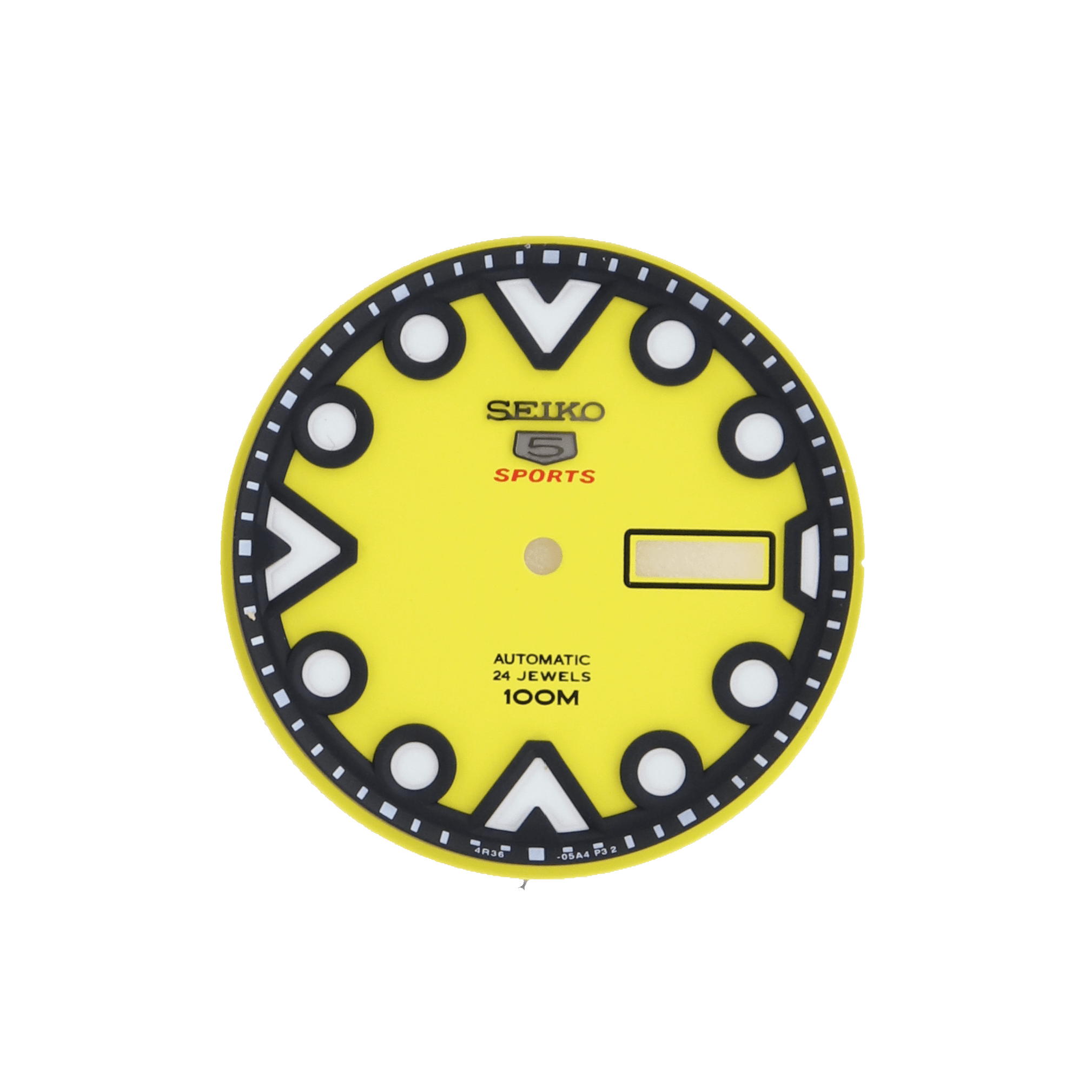 Seiko 5 Sports SRPA11K1 Watch Parts 4R36 - 04Z0 Dial, Bezel, Hands & Chapter Ring - Watch Plaza