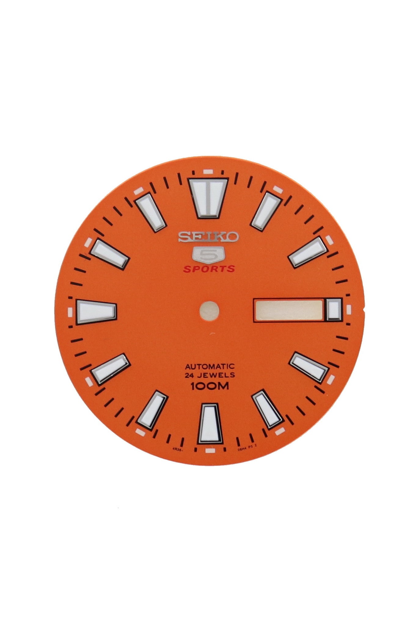 Seiko 5 Sports SRPC55K1 orange replacement dial 4R36 - 06R0 33 mm - Watch Plaza