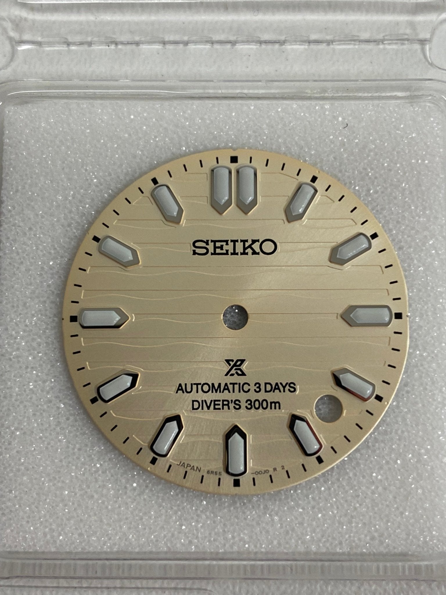 Seiko 6R5500J0XN13 Dial SPB481 / SBDC201 Prospex SEA 6R55 - 00J0 Creme - WatchPlaza