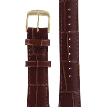 Seiko 7N32 - 0AX0 & 7T62 - 0AY0 Watch Band 4J98KW Brown Leather 19 mm - Watch Plaza