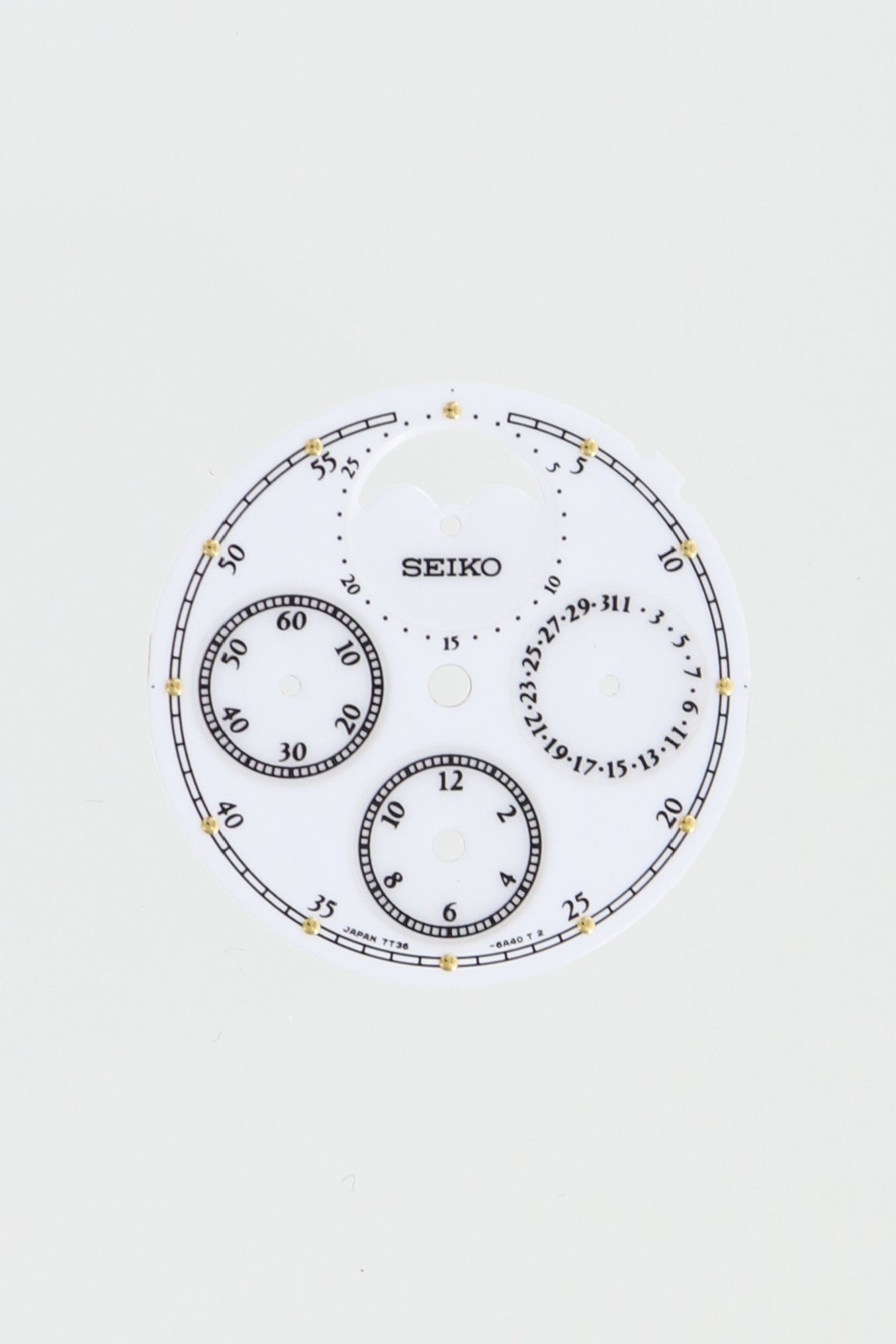 Seiko 7T366A40XS14 Dial 7T36 - 6A80 Moonhpase - Watch Plaza