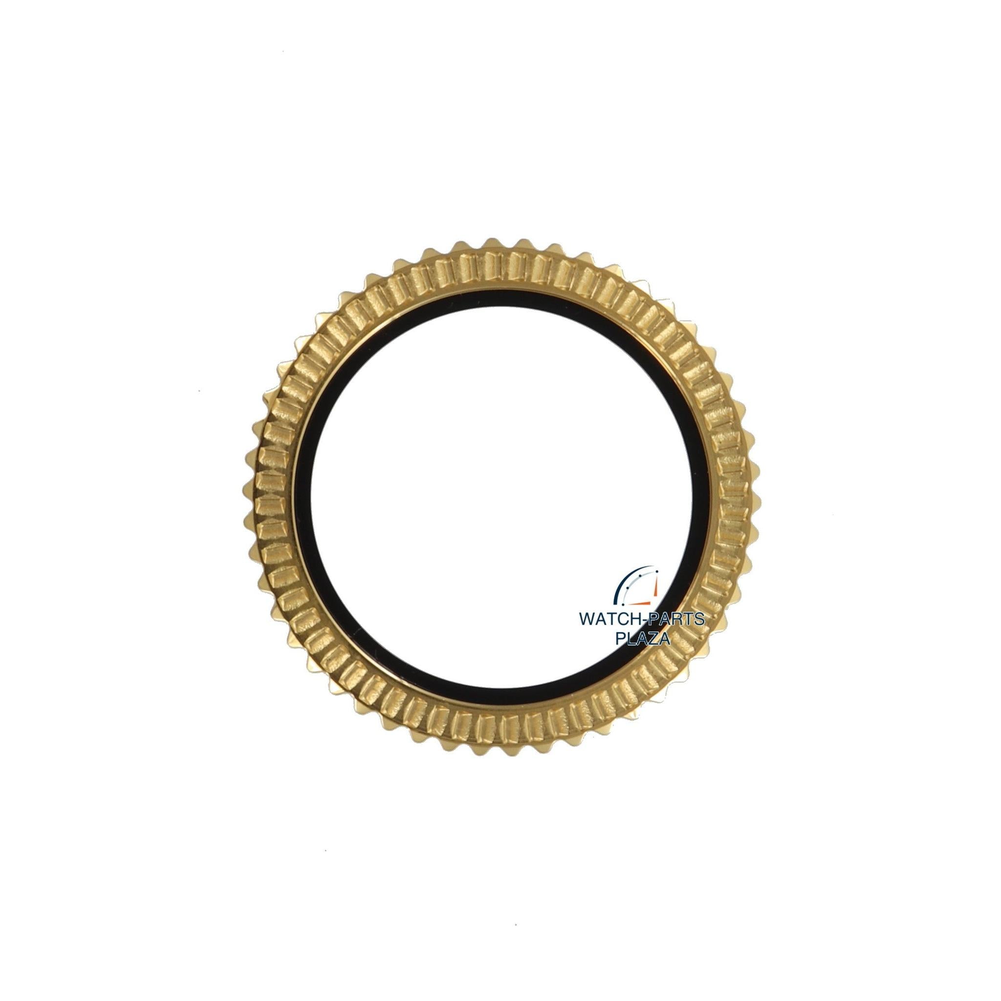 Seiko 86312065 Bezel V742 - 8A00 Black & Gold SJT044, SJT026 SQ 100 - Watch Plaza